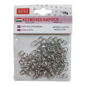 Összekötő karika Ø 6 mm, 20 g Ezüst 134150114 - Csatlakozó és kiegészítő