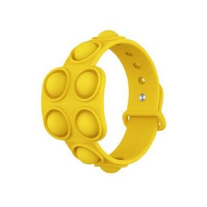 Pop It Stresszoldó játék szilikon karkötő Citromsárga