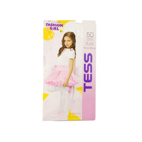 50 denes mikrofibra gyerek harisnyanadrág - Fehér 98-104