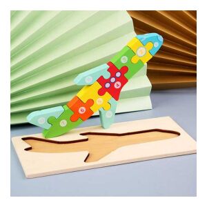 Montessori 3D fa kirakós, puzzle Repülőgép 134150284 - Puzzle & Kirakó