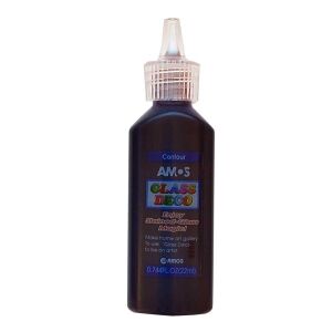 Amos kontúr festék 22 ml-es fekete 134150311 - Üvegfesték