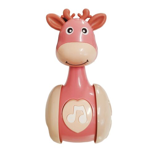 "Kelf fel Jancsi" Billegő szarvas baba játék rózsaszín-vajszín 134150364