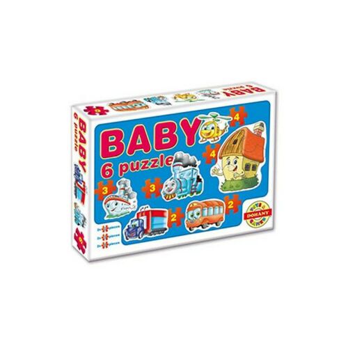 Dohány Baba Járművek Puzzle, 6 darabos - Puzzle