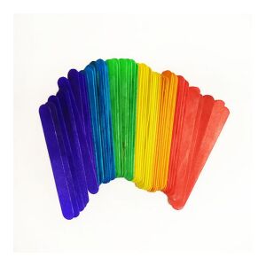 VASTAG Színes fa spatula 50db/csomag 134150837 - Fa felirat & dekorációs elem