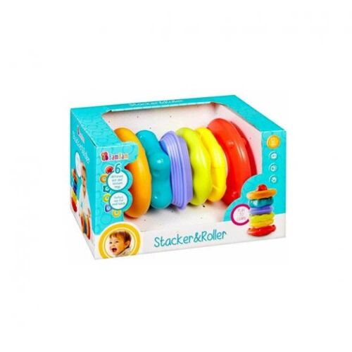 BamBam Stacker&amp;Roller gurulós toronyépítő játék