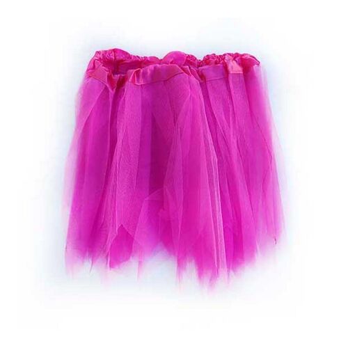 Tüll szoknya Tütü sötét rózsaszín 35 cm