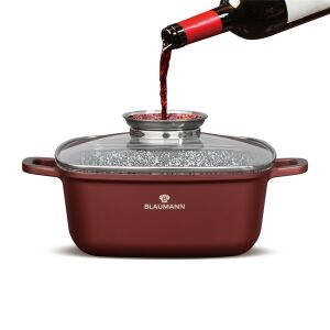 Blaumann BL-4091 Cerastone Collection 22 cm-es négyzet alakú edény fedővel 134151123 - Blaumann