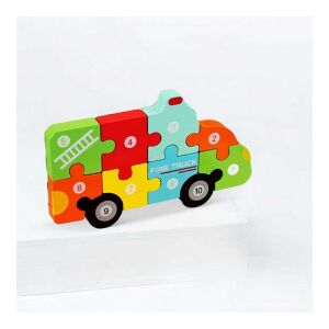 Montessori 3D fa kirakós, puzzle Tűzoltó autó 134151152 - Puzzle & Kirakó