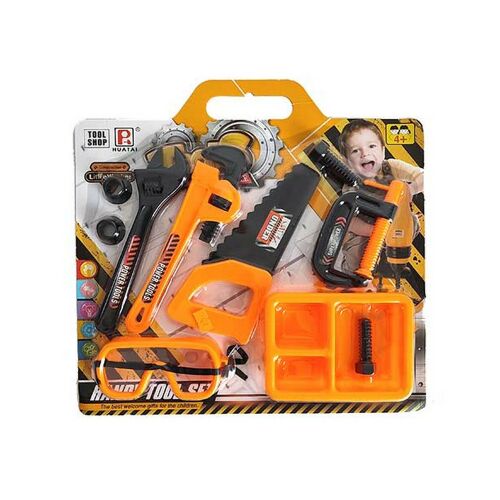 Power Tools Játék Szerszámkészlet 10 darabos, barkács szerszámok gyerekeknek - Barkács játék