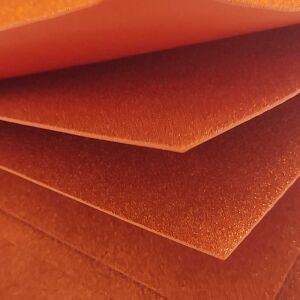 Csillámos Narancs Dekorgumi 60x40-es 2mm 134151265 - Dekorgumi