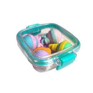 Nyalóka Radír szett lányoknak 4db visszazárható csillámos tárolóban 134151759 - Radír