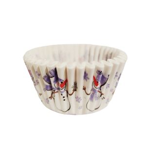 Karácsonyi muffin papír 11 cm, 100db, hóemberes 134151919 - Muffin papír