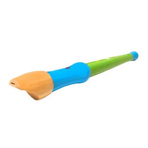 Fa mintás furulya 32 cm zöld-kék