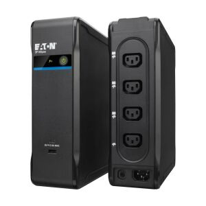 Eaton 3P Ellipse 700 UPS front and back view showing power outlets - Uninterruptible Power Supplies (UPS)