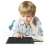 Child using LCD digital notepad to draw