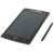 LCD digital notepad with stylus, angled view
