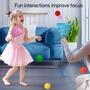 Set de Joc Pop-Pass-Catch - 4 mingi, 2 pâlnii 134214318 - Sport și agrement