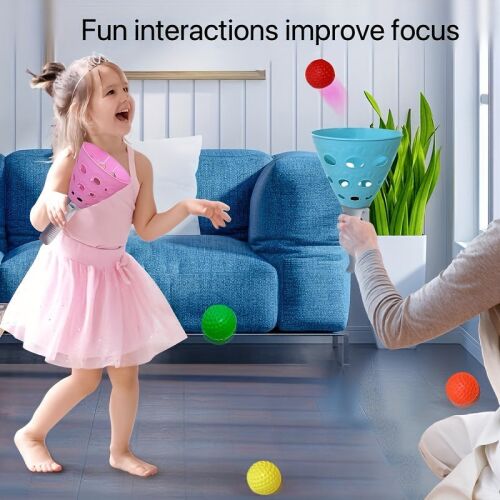 Set de Joc Pop-Pass-Catch - 4 mingi, 2 pâlnii 134214318