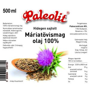 Paleolit Máriatövismag olaj 100% 500ml hidegen sajtolt (Silybum marianum) 134217155 - Sütés & Főzés