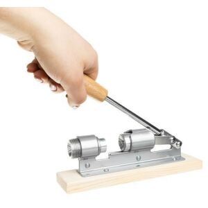 Rozsdamentes Acél Diótörő Fa Talppal - Könnyű Diótörés 134221442 - Diótörő