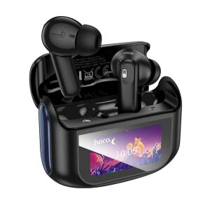 Hoco EQ21 bluetooth fülhallgató SZTEREO v5.4, érintőkijelző + töltőtok, FEKETE 134229423 - Hoco