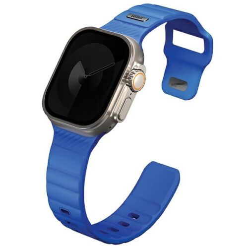 UNIQ Stride kék Apple Watch szíj 42/44/45/49mm, ferde nézet - UNIQ