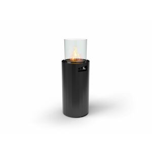 Planika BINO Schwarzer Outdoor-Gaskamin auf weißem Hintergrund - Kamin & Herd