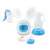 Esperanza Gemelos 2 in 1 electric and manual breast pump, blue and transparent