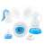 Esperanza Gemelos 2 in 1 electric and manual breast pump, blue and transparent