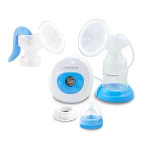 2-in-1 electric and manual breast pump