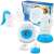 Esperanza Gemelos 2 in 1 electric and manual breast pump, blue and transparent, BPA free