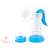 Esperanza Gemelos manual breast pump, blue and transparent