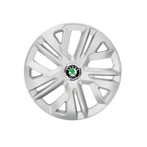 4 db Raven krómozott R15 kerékburkolat készlet, a Skoda autócsaládhoz 134294312