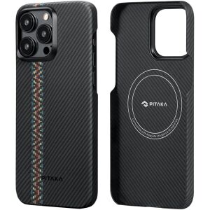 Schutzhülle Pitaka MagEZ 4, Aramid 600D, für iPhone 15 Pro Max, MagSafe, Rhapsody 140786979 - Pitaka Handyhüllen