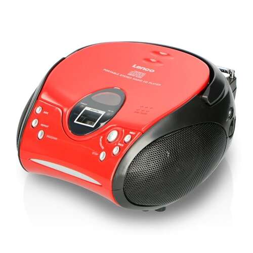Lenco Cd-s rádió SCD-24 RED BLACK 42352690