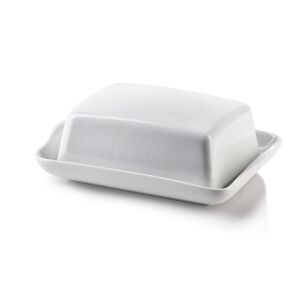 BASIC fehér porcelán maselnica 16,5x12x5,5 cm, elegáns tárolóedény