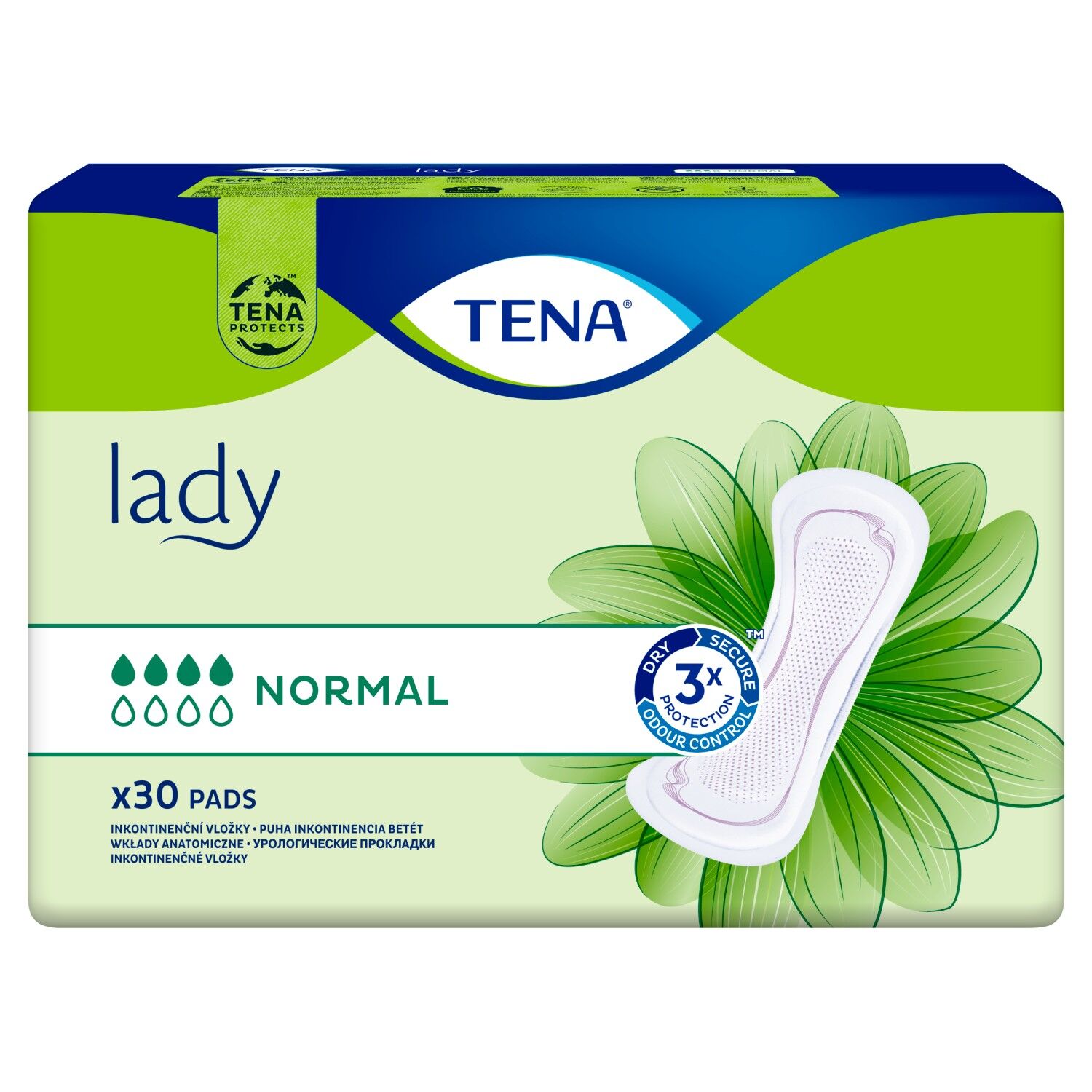 Anatómiai betét Tena Lady, Normál, 30 db/csomag