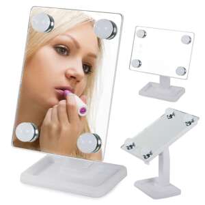Verk Group LED Makeup Mirror Collage - Applying Lipstick - Cosmetic Mirror