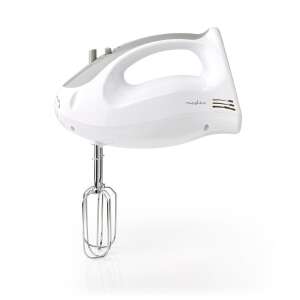 Nedis Hand Mixer, white, 200W, 5 speed settings, turbo function - Hand Mixer
