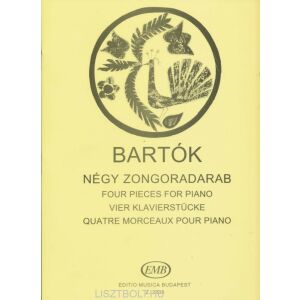 Bartók Béla: Négy zongoradarab 134359151 - Művészet & Építészet