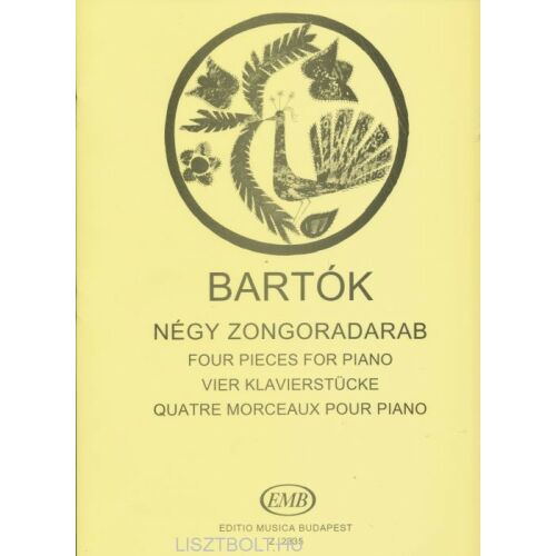 Bartók Béla: Négy zongoradarab 134359151
