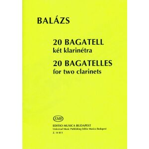 Balázs Árpád: 20 Bagatell két klarinétra 134359916 - Művészet & Építészet