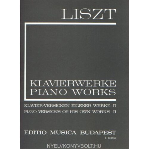 LISZT Klavierwerke Piano Works CD - Zongoraátiratok saját műveiből II - DVD film