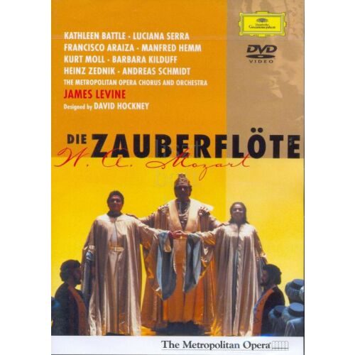 MOZART: ZAUBERFLÖTE LEVINE DVD borító Kathleen Battle, Francisco Araiza és a The Metropolitan Opera közreműködésével - DVD film