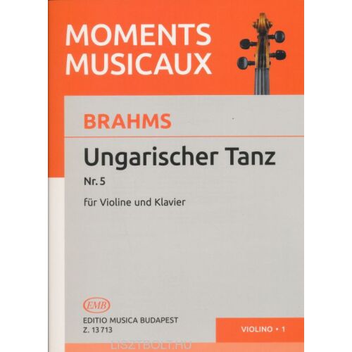 Brahms Ungarischer Tanz No. 5 kottazene hegedűre és zongorára - DVD film