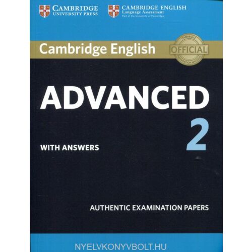 Cambridge English C2 Advanced tankönyv válaszokkal - angol nyelven (Cambridge English Advanced 2 Student's Book with answers)