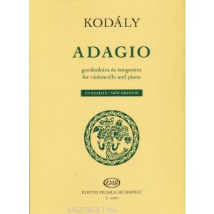 Kodály Zoltán: Adagio - Cselló és Zongora - Új Kiadás 134361111 - Művészet & Építészet