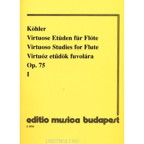 Ernesto Köhler: Virtuóz etűdök fuvolára op. 75.  1. 134361115