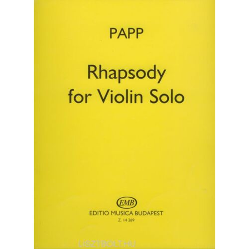 PAPP Rhapsody for Violin Solo Kotta - DVD film