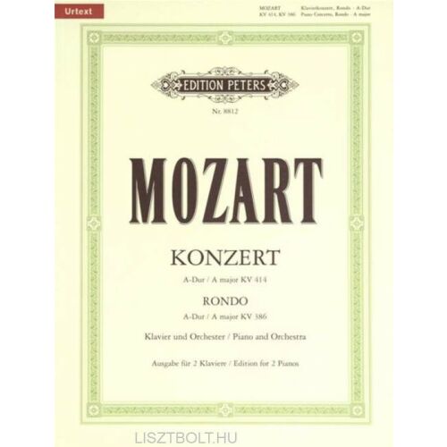 Mozart Zongoraverseny No. 13 A-dúrban, K. 414 Kotta - Edition Peters - DVD film